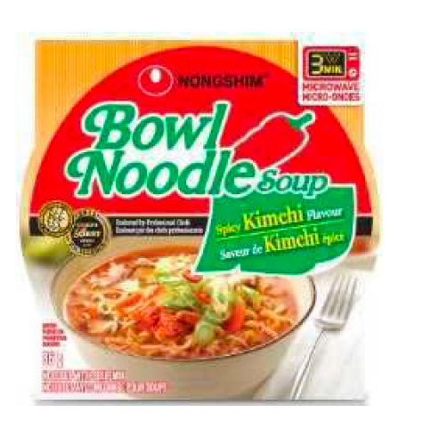 Nongshim Spicy Chicken Bowl Noodle - 1 Case (12x86g) | Wholesale Korean Instant Ramen