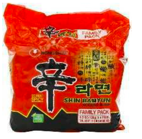 🍜 NONG SHIM SHIN RAMYUN MULTI - 1 Case 4(4X120G) | Wholesale Korean Spicy Ramen