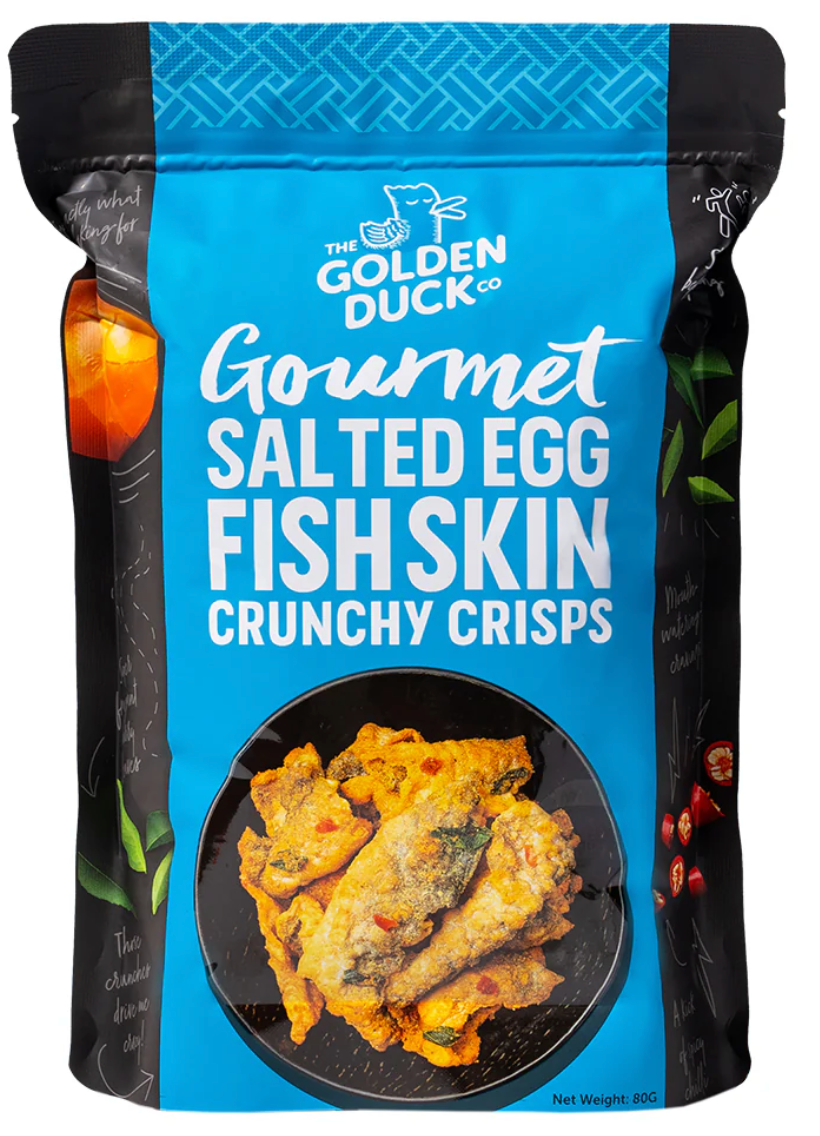 GOLDEN DUCK SALTED EGG YOLK FISH SKIN | Wholesale Case (20×105g)