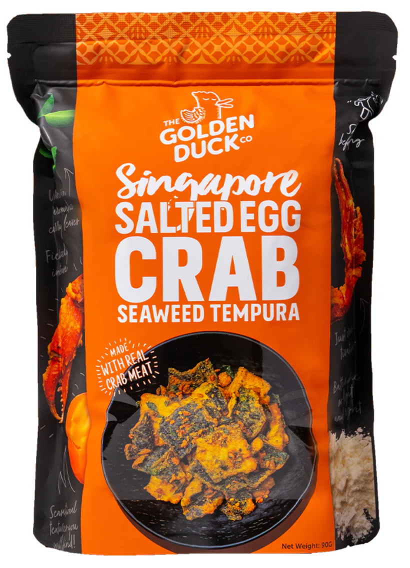 GOLDEN DUCK SALTED EGG CRAB SEAWEED TEMPURA | Wholesale Case (20×102g)