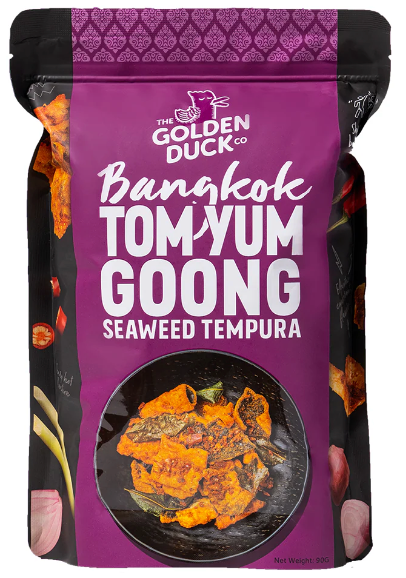 GOLDEN DUCK BANGKOK TOM YUM GOONG SEAWEED TEMPURA | Wholesale Case (20×102g)
