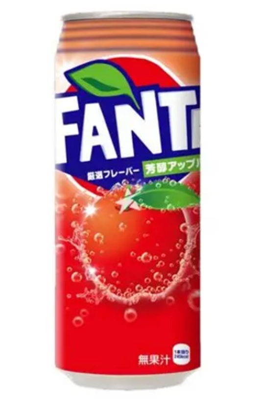 Fanta Area Limited Rich Apple — Case of 24 × 500ml