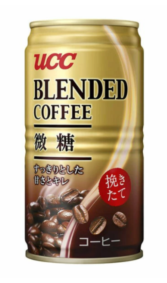 UCC Blended Coffee Lightly Sweetened 185g – Case of 30 | Japanese Canned Coffee