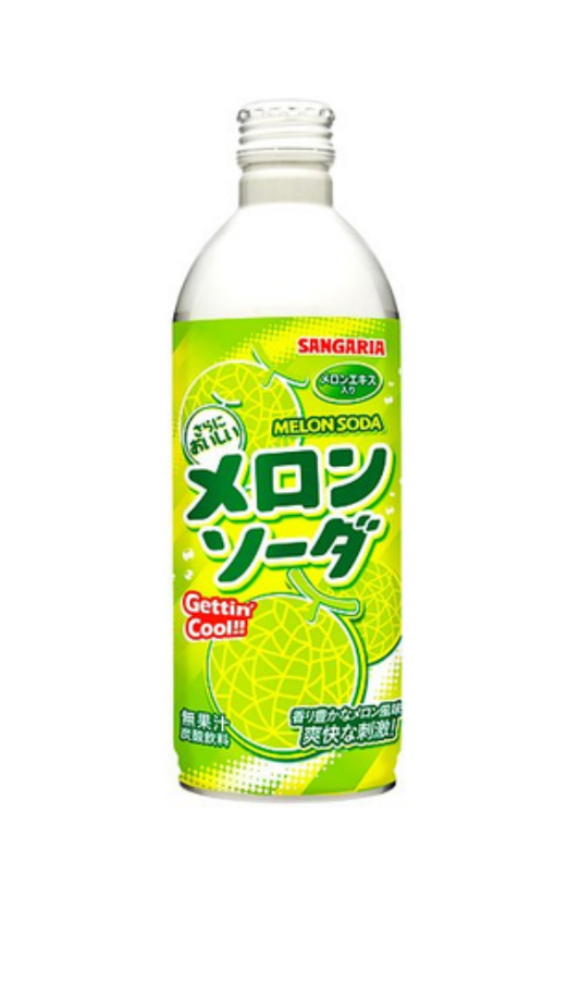 Sangaria Melon Soda 500ml – Case of 24 | Japanese Melon Drink