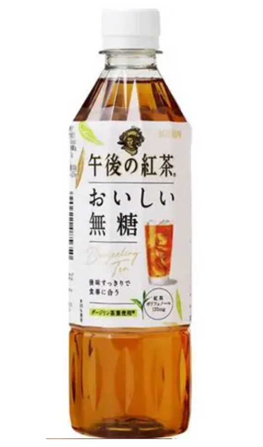 Kirin Afternoon Tea Delicious Unsweetened 500ml – Case of 24 | Japanese Black Tea