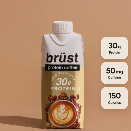 Brüst Cold-Brew Protein Drink – 12 × 330 mL Case