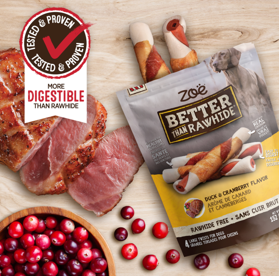 Zoë Better Than Rawhide BBQ Duck & Cranberry, 152 g (Case of 10)