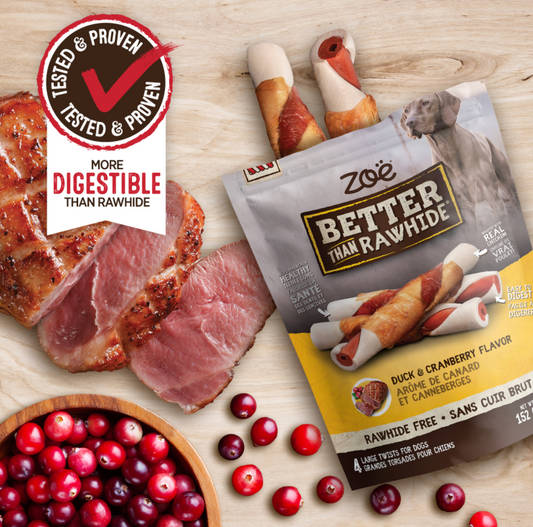 Zoë Better Than Rawhide BBQ Duck & Cranberry, 152 g (Case of 10)