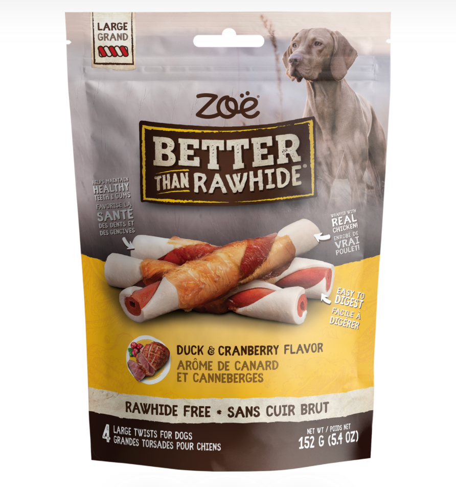 Zoë Better Than Rawhide BBQ Duck & Cranberry, 152 g (Case of 10)