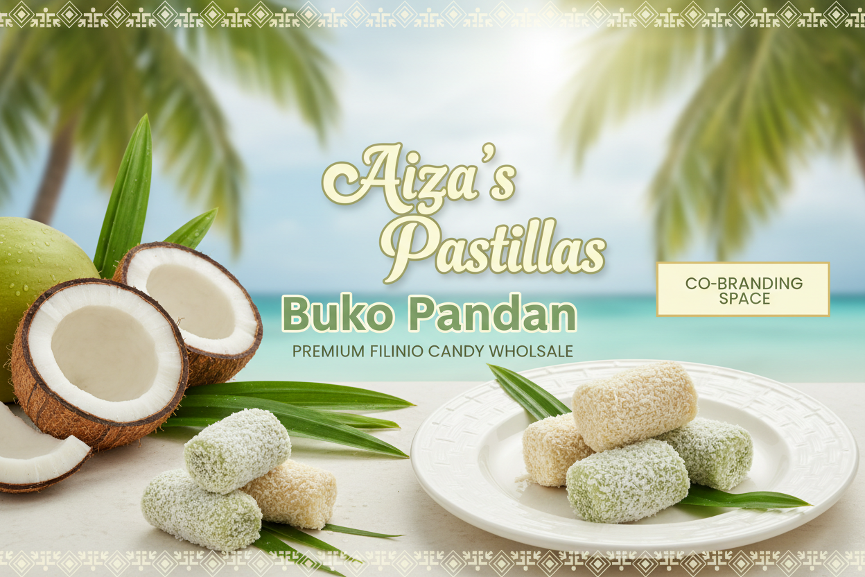 Aiza's Pastillas Buko Pandan Banner