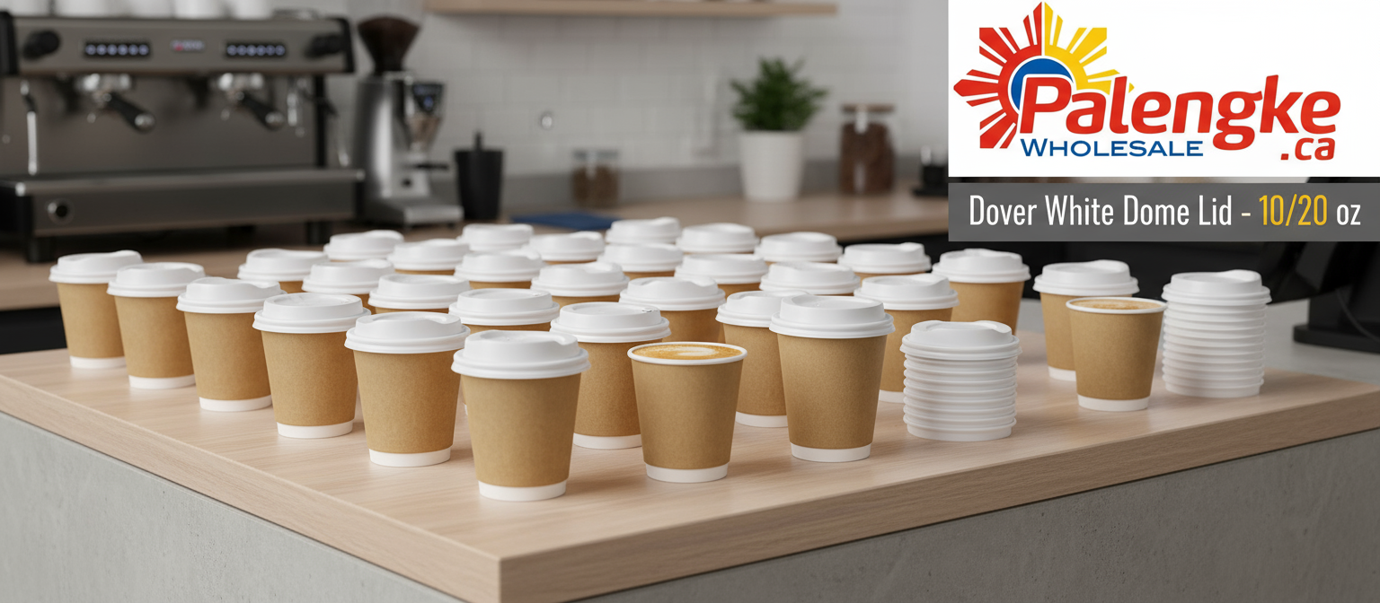 Dover White Dome Lid Banner with Palengke Logo