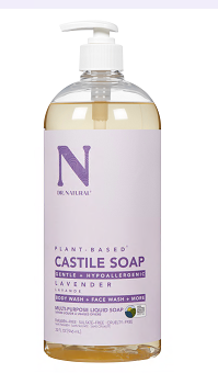DR. NATURAL, Lavendar Castile Soap - 1 Case (6 × 946ML)