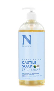 DR. NATURAL, Peppermint Castile Soap - 1 Case (6 × 946ML)