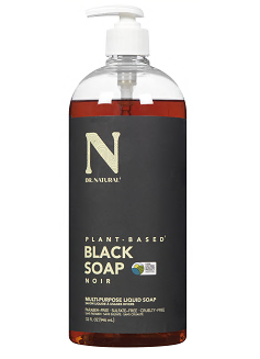 DR. NATURAL, Black Liquid Soap - 1 Case (6 × 946ML)