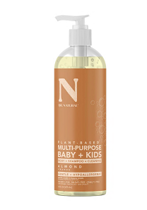 DR. NATURAL, Multi-Purpose Baby+Kids Soap Almond - 1 Case (12 × 473ML)