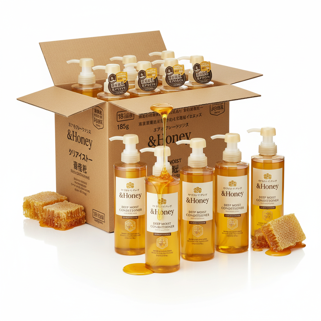 & Honey Deep Moist Hair Conditioner 445g bottles, 18-pack wholesale case