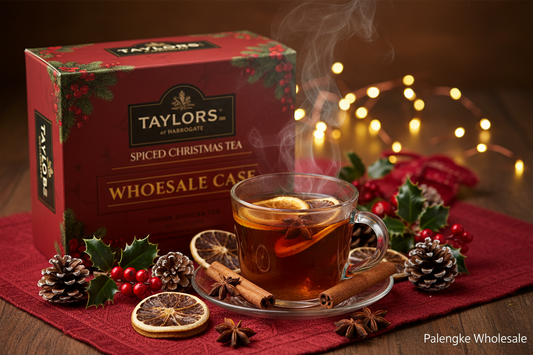 1 Case, TAYLORS OF HARROGATE - 6 Pack, SPICED CHRISTMAS TEA BAGS, 50g