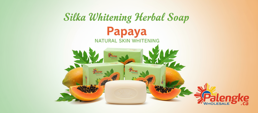 1 Case - Silka Whitening Herbal Soap Papaya-Green 72/135g