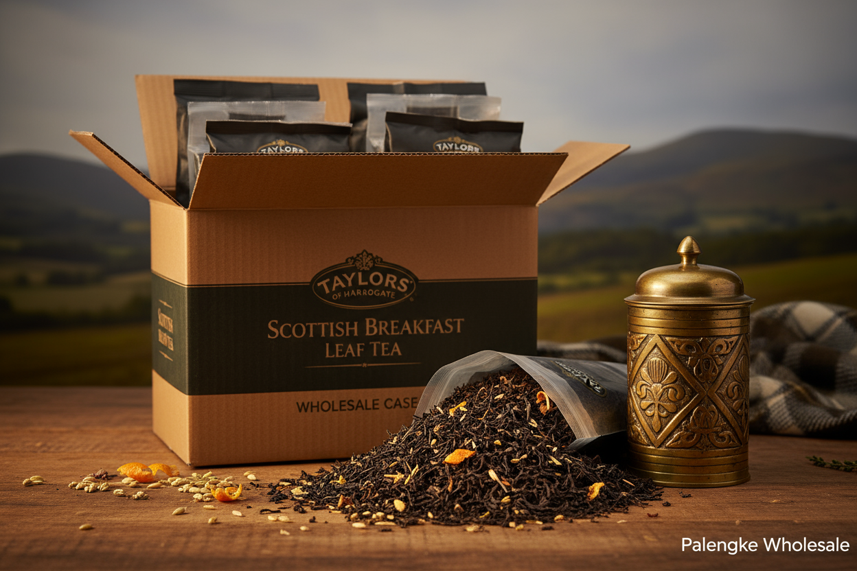 1 Case - TAYLORS OF HARROGATE, 6 Pack - SCOTTISH BREAKFAST LEAF TEA, 125g