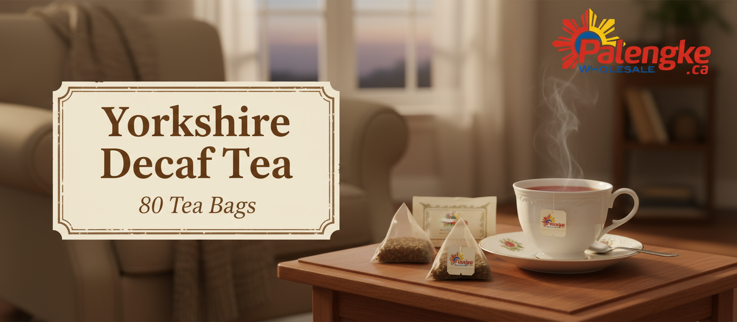 1 Case - YORKSHIRE, 10 Pack - YORKSHIRE DECAF TEA 80’s - 250g