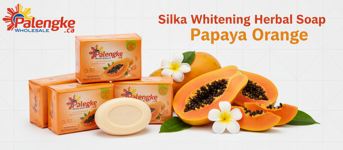 1 Case - Silka Whitening Herbal Soap Papaya - 72/135g