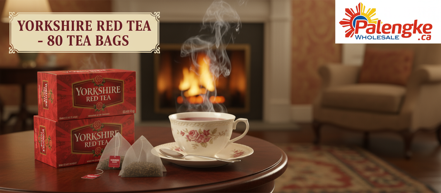 1 Case - YORKSHIRE, 10 Pack - YORKSHIRE RED TEA 80’s - 250g