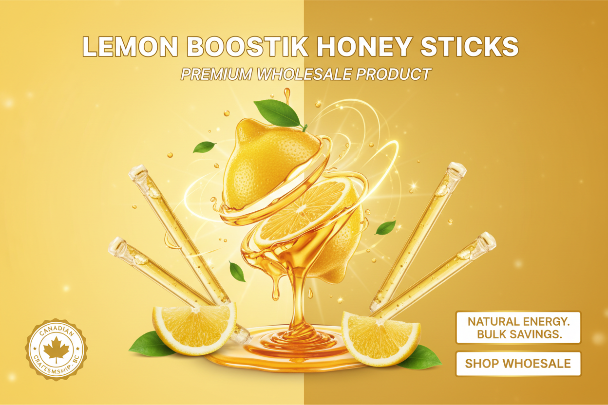 Lemon Boostik Honey Sticks Banner