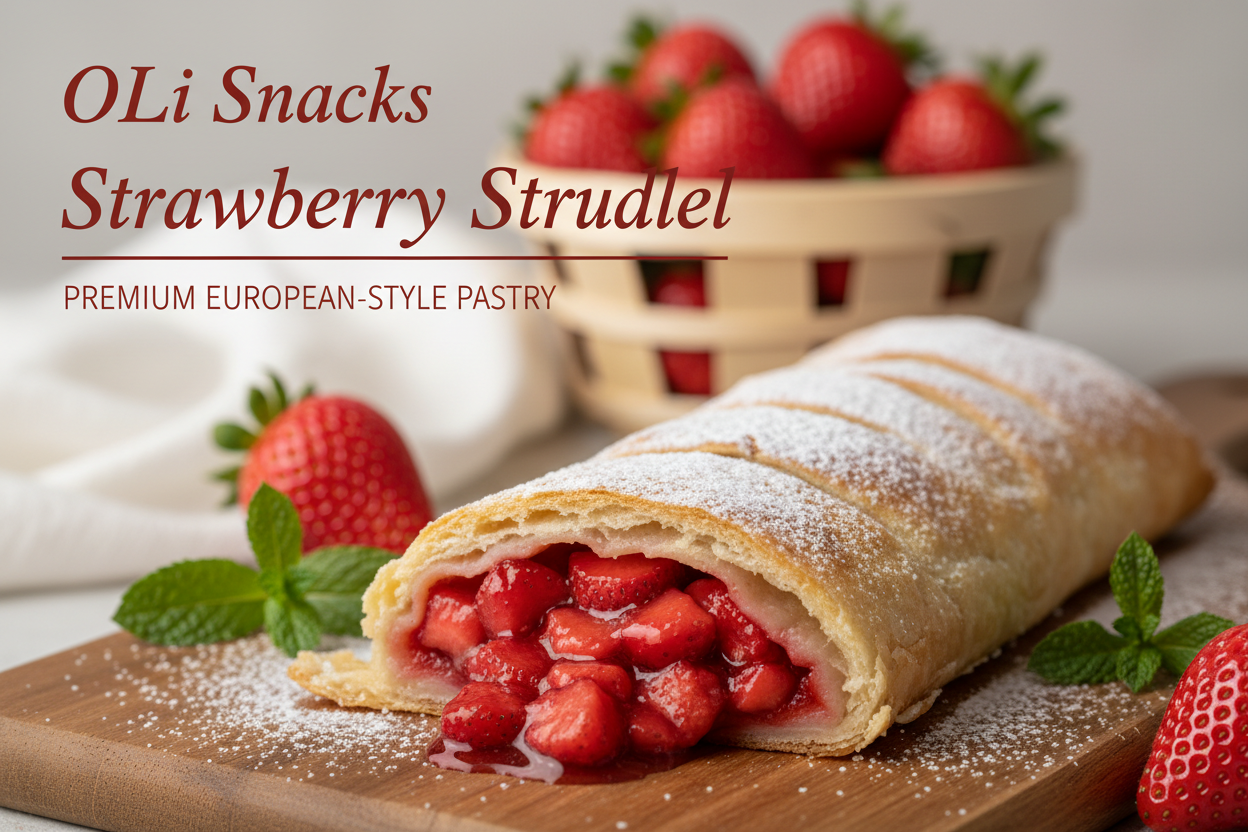 OLi Snacks Strawberry Strudel Banner