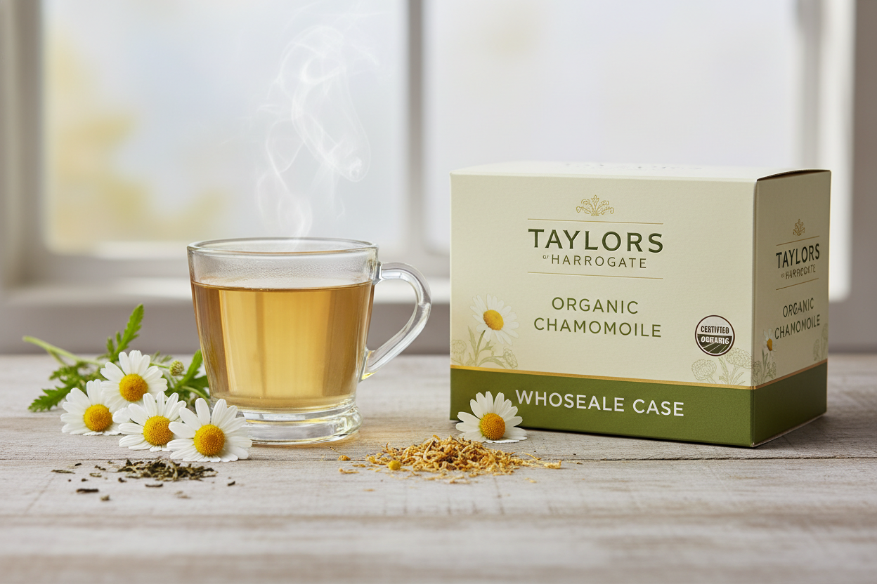 Organic Chamomile Tea Banner