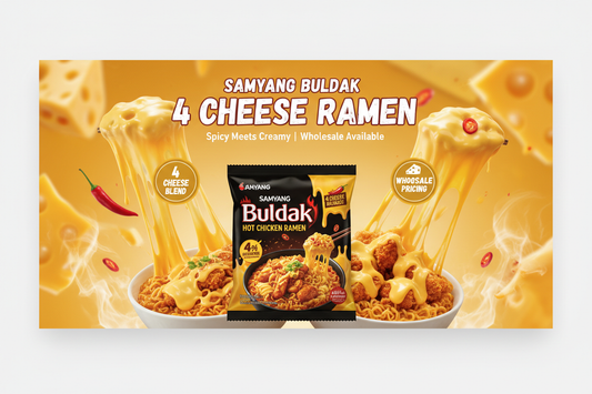 Samyang Buldak 4 Cheese Banner