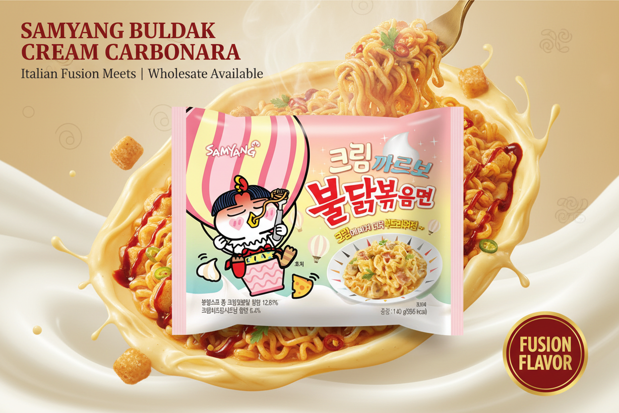 Samyang Buldak Cream Carbonara Banner
