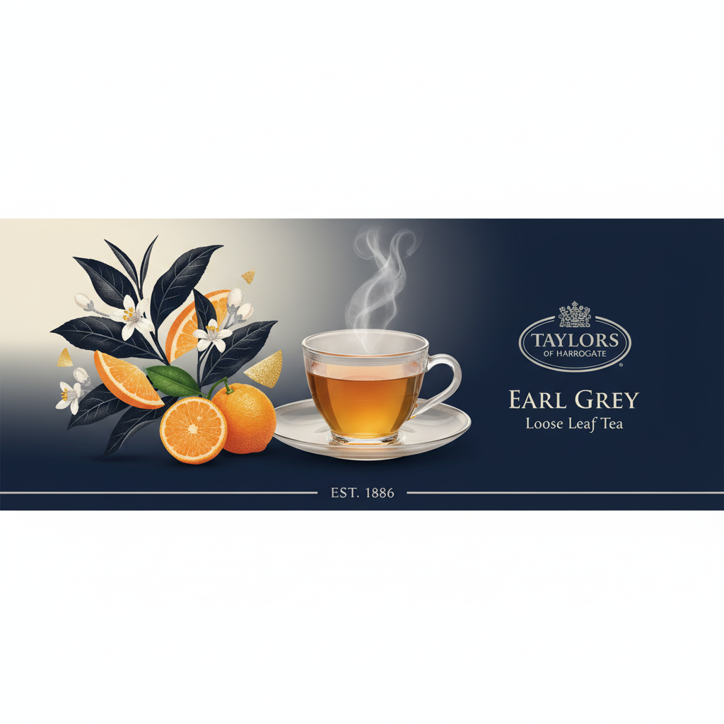 Taylors of Harrogate Earl Grey Tea Premium Banner