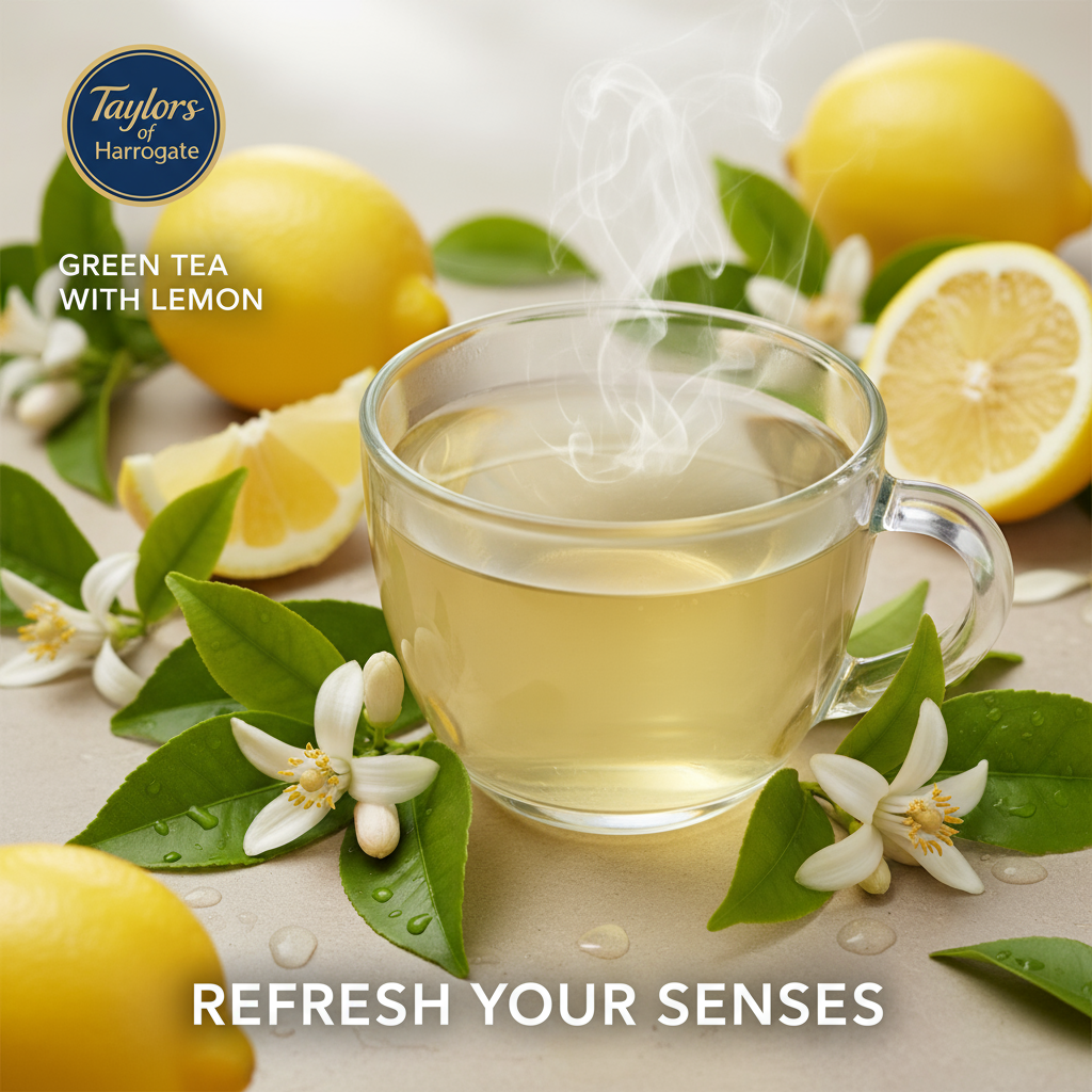 Taylors of Harrogate Green Tea with Lemon Premium Banner