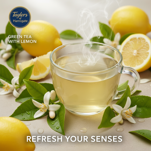 Taylors of Harrogate Green Tea with Lemon Premium Banner