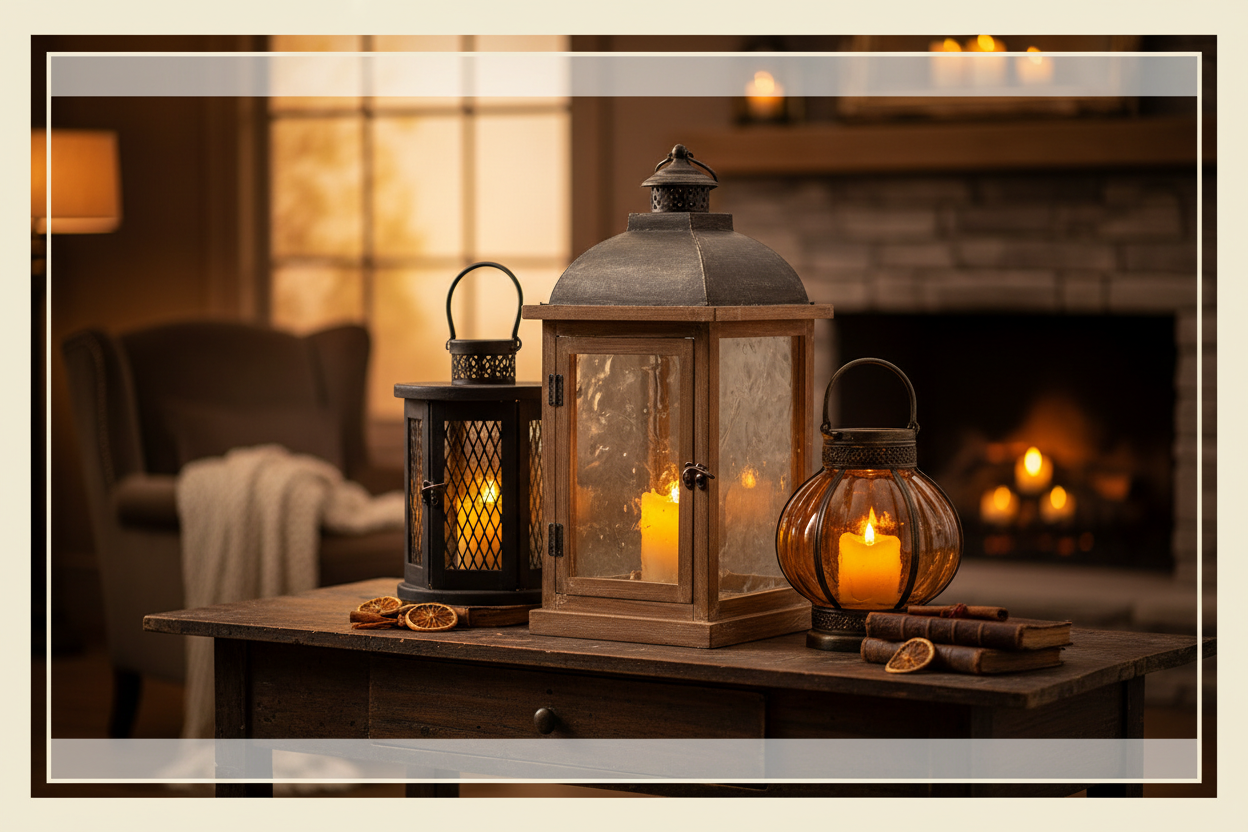 Vintage Lantern Banner